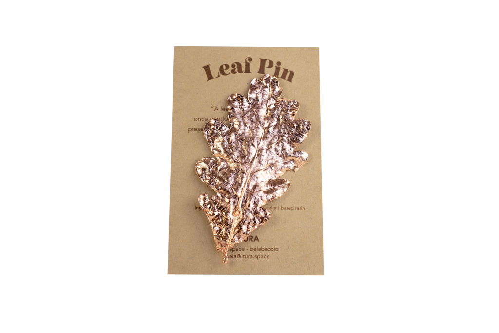 Leaf Pins - Copper Plated leaves that you can wear