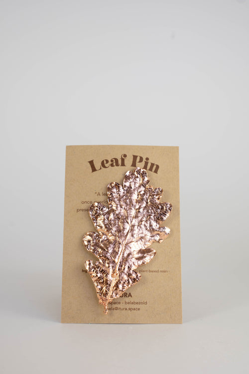 Leaf Pins - Copper Plated leaves that you can wear